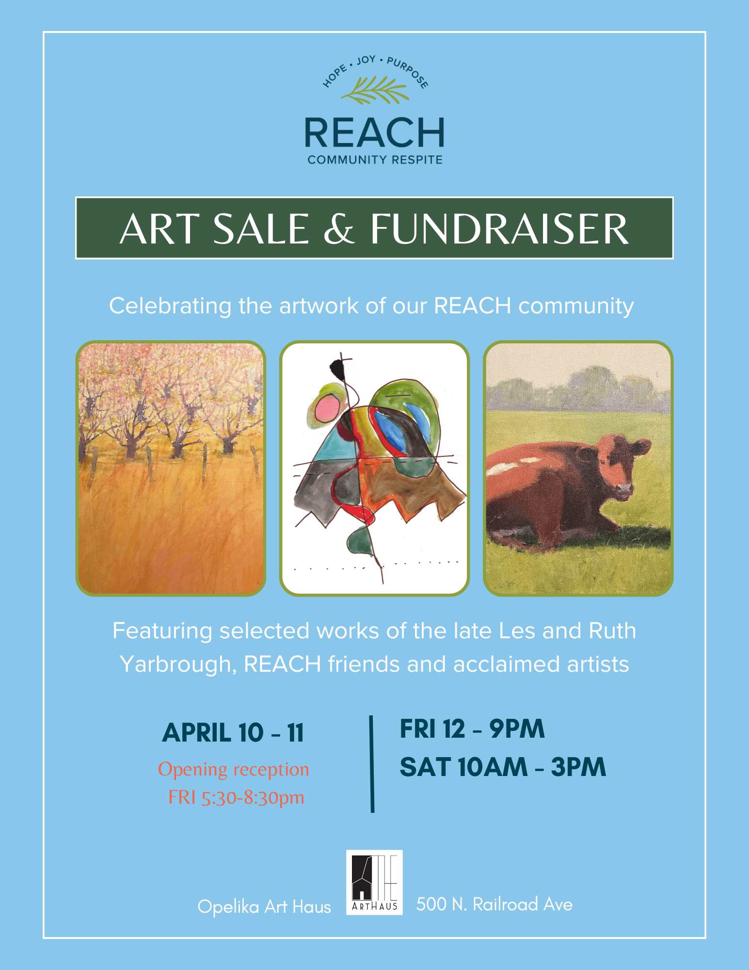 REACH Community Respite Art Sale & Fundraiser